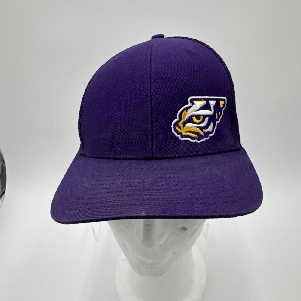 LSU Tigers - Richardson 112 Adjustable Snapback Trucker Hat Mesh